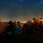 4.30am at the Stone Circle. The sun is just starting to rise across the site.