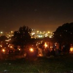 My favourite place at Glasto, waiting to watch the sun come up.