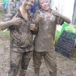 kaylea and cara, after a mud fight :)