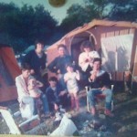 our little tribe,glasto `86....my daughter emma not in picture coz she still in her mum (in picture!)...great weekend....thanx!