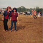 My first Pilton 1982 Me and Heather Collier both 15