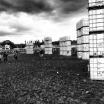 Cubehenge looking moody (and muddy) on Sunday 2014.