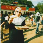 Eating pizza dressed as nun - it's what we did in 2003 :)
