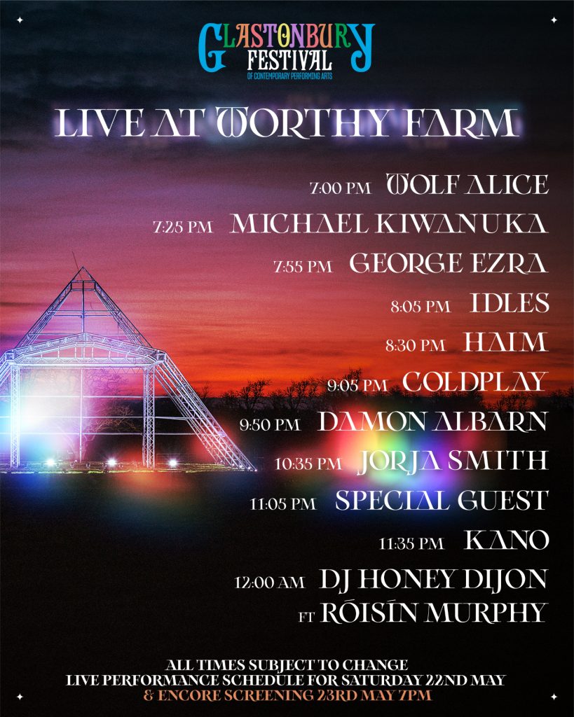 Live At Worthy Farm livestream event announced Glastonbury Festival