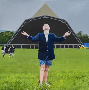 Portrait of Michael Eavis by Sir Peter Blake is unveiled