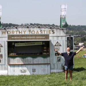 Worthy Farm Reserve Cheddar toasties at this year’s Festival
