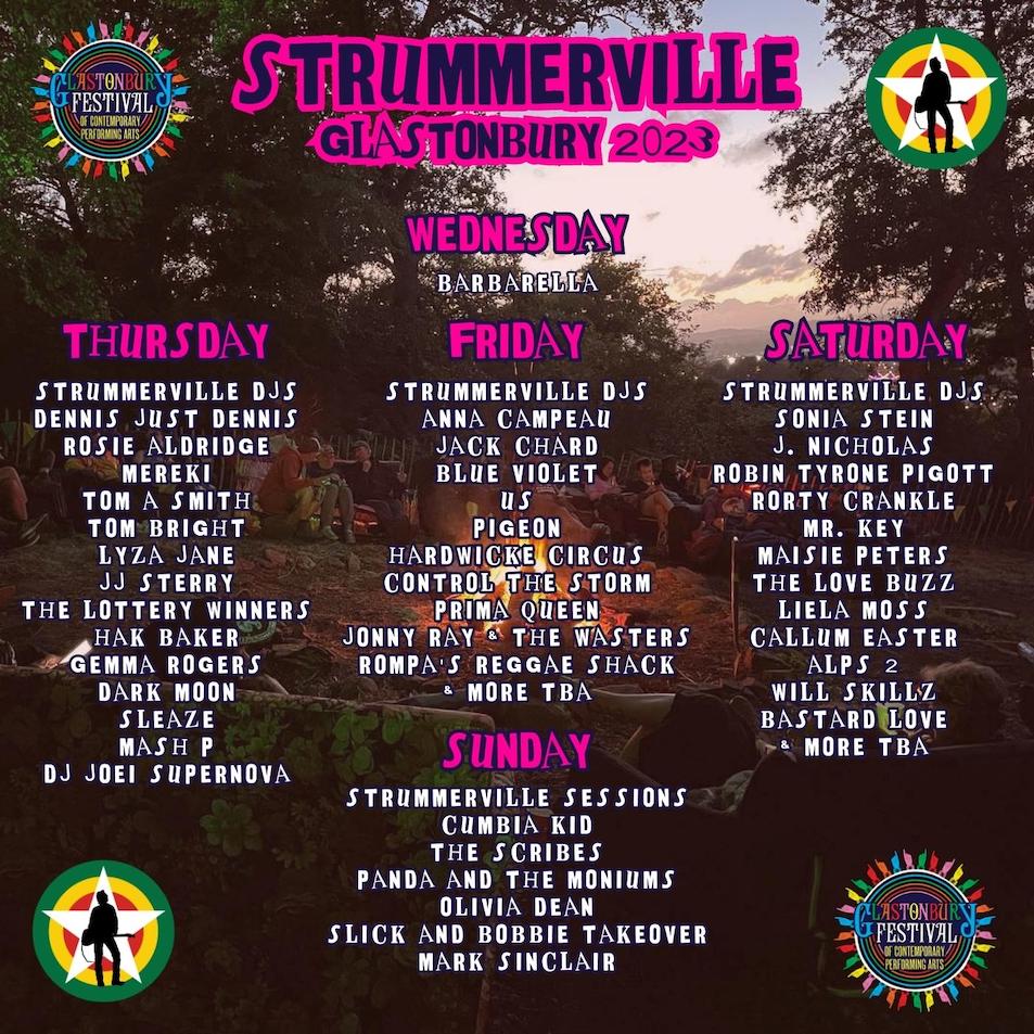 Glastonbury Festival Announces Its Strummerville Line-up For 2023 ...