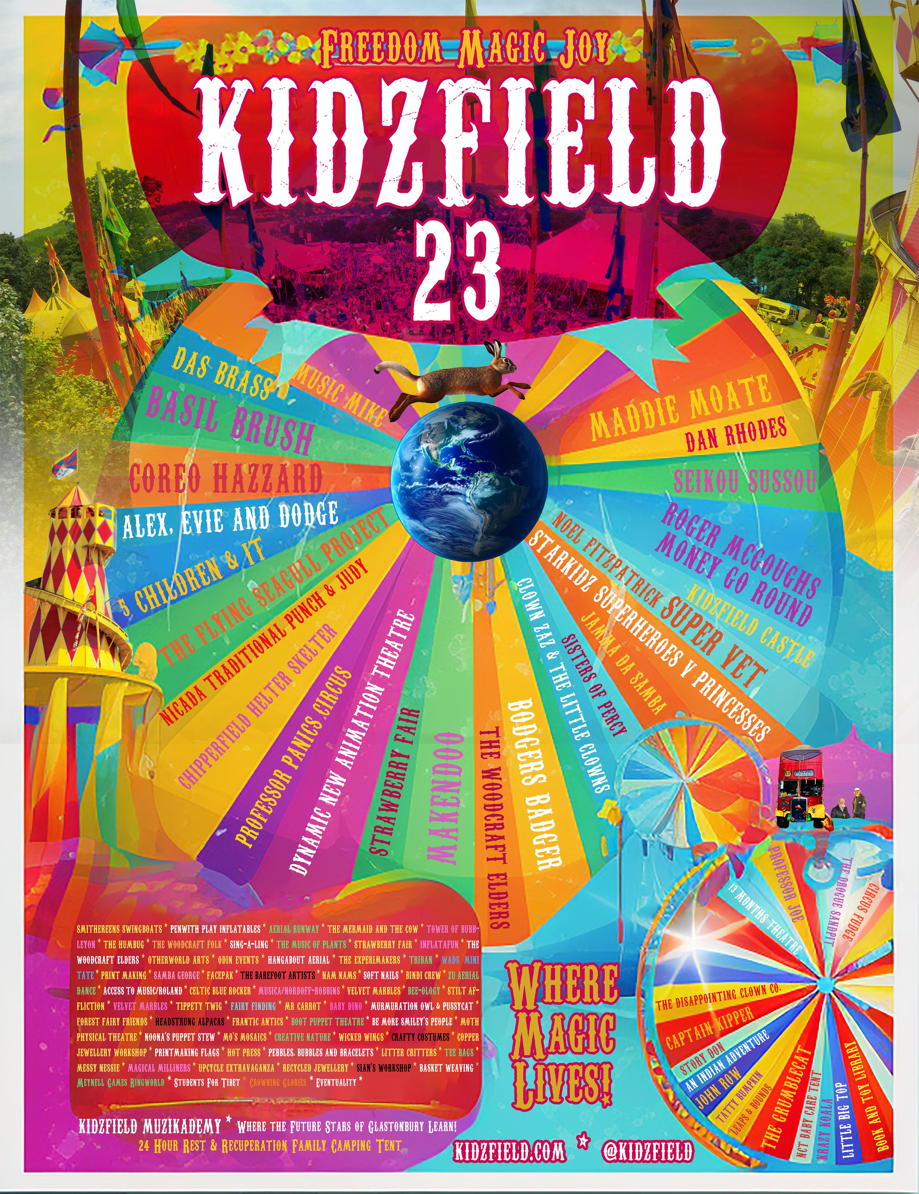 The Kidzfield line-up has arrived for Glastonbury 2023, Glastonbury  Festival in 2023