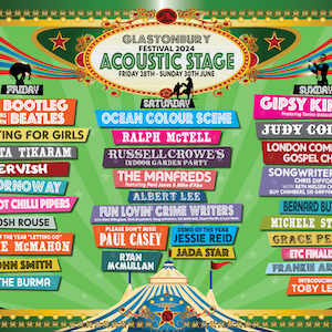 Here’s the Acoustic stage line-up for Glastonbury 2024