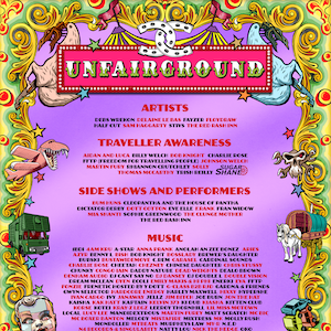 Here is the Unfairground line-up for this year’s Festival