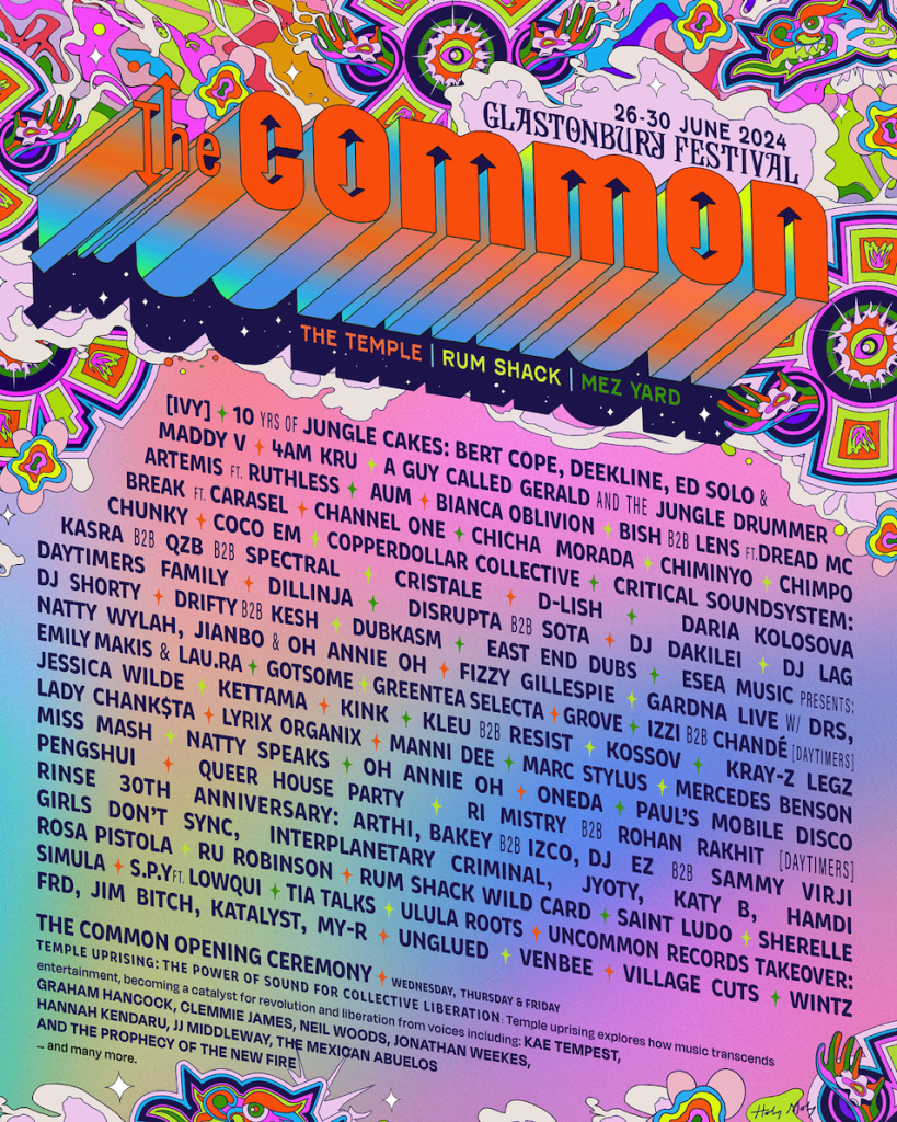 The Common’s Glastonbury 2024 lineup has arrived Glastonbury Festival